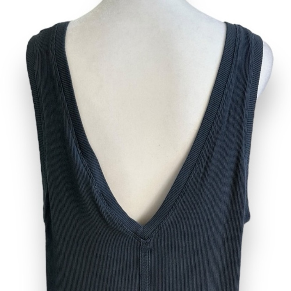 New Splendid Zinnia Viscose Double V-Neck Tank in Lead | Size Large - Picture 11 of 16